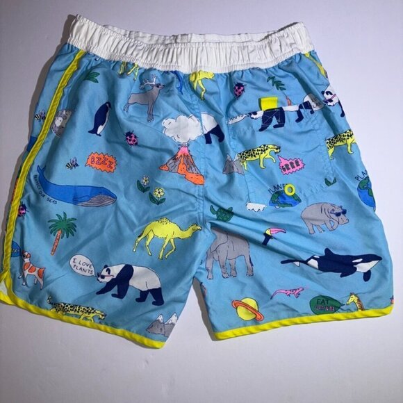 Mini Boden Natural World Surf Shorts Boys Swimsuit Bathingsuit Size 11-12Y - Picture 7 of 8